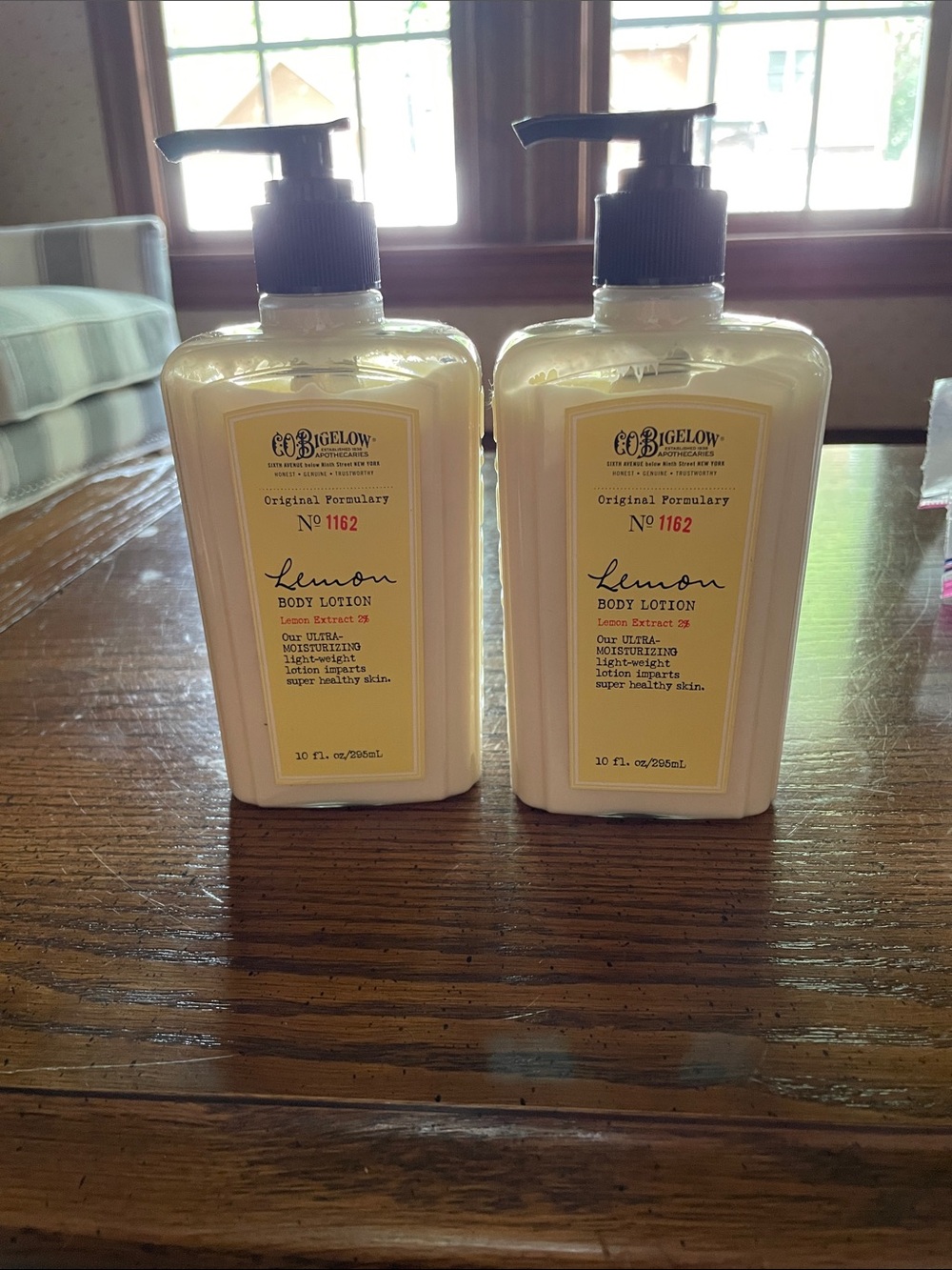 CO Bigelow Apothecaries Bath and Body Works LEMON Body Lotion 10 fl oz X2